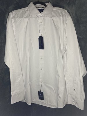 New, Ben Sherman, White Tear Drop Print Long Sleeve Button Down Shirt XL For Men