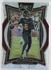 2024 Panini Select - Concourse Jayden Daniels #26 Silver Prizm Die-Cut (RC)