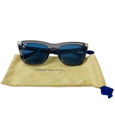 Louis Vuitton LV Heritage Square Z3269U Gold Acetate Sunglasses Men Auth 043667