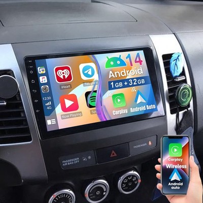 Android 14 Autoradio GPS Für Mitsubishi Outlander/Citroen C-Crosser Peugeot 4007