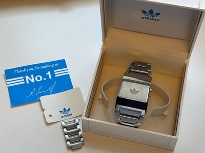 Adidas Watch 60'S Trefoil Led Vintage With Box Working From Japan