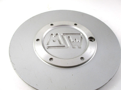 MSW SILVER 6 1/4'' (FRONT) CUSTOM WHEEL CENTER CAP*  #M547M FORGED (FOR 1 CAP)