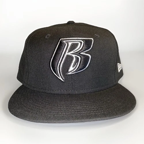 RUFF RYDERS NEW ERA 7 5/8 59FIFTY FITTED HAT (BLACK GRAY UNDER BRIM)