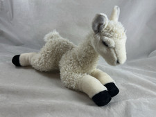 Aurora Flopsie White Llama 12" Stuffed Plush Animal Soft Cuddly Toy 2015