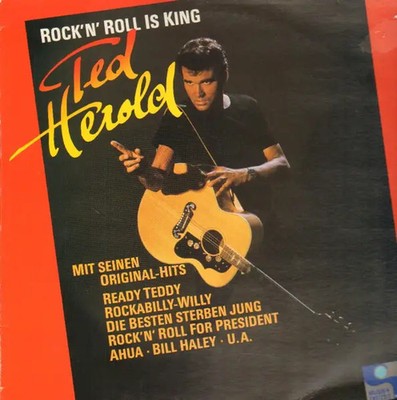 Ted Herold Rock n Roll Is King NEAR MINT Teldec Vinyl LP