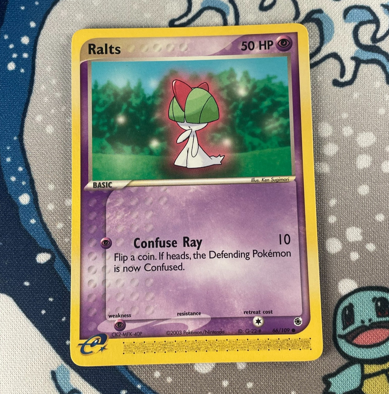 Ralts 66/109 Non Holo EX Ruby & Sapphire Pokemon Card 2003 NM/LP