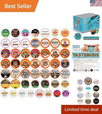 Ultimate Sampler Pack - Coffee Tea Hot Chocolate - 50 Ct
