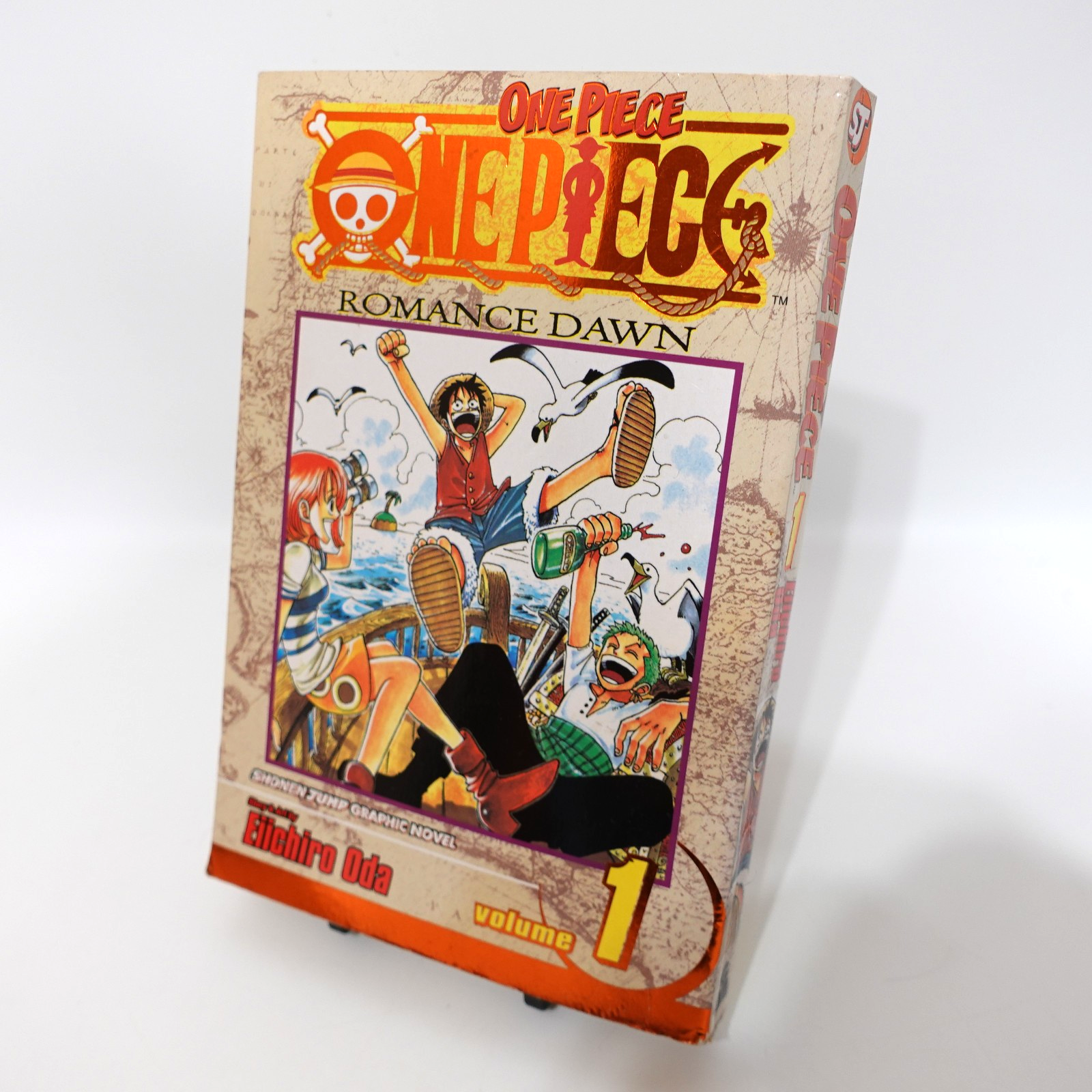 One Piece Volume 1 Manga Novel 2006 Gold Foil Shonen Jump Eiichiro Oda Very Good