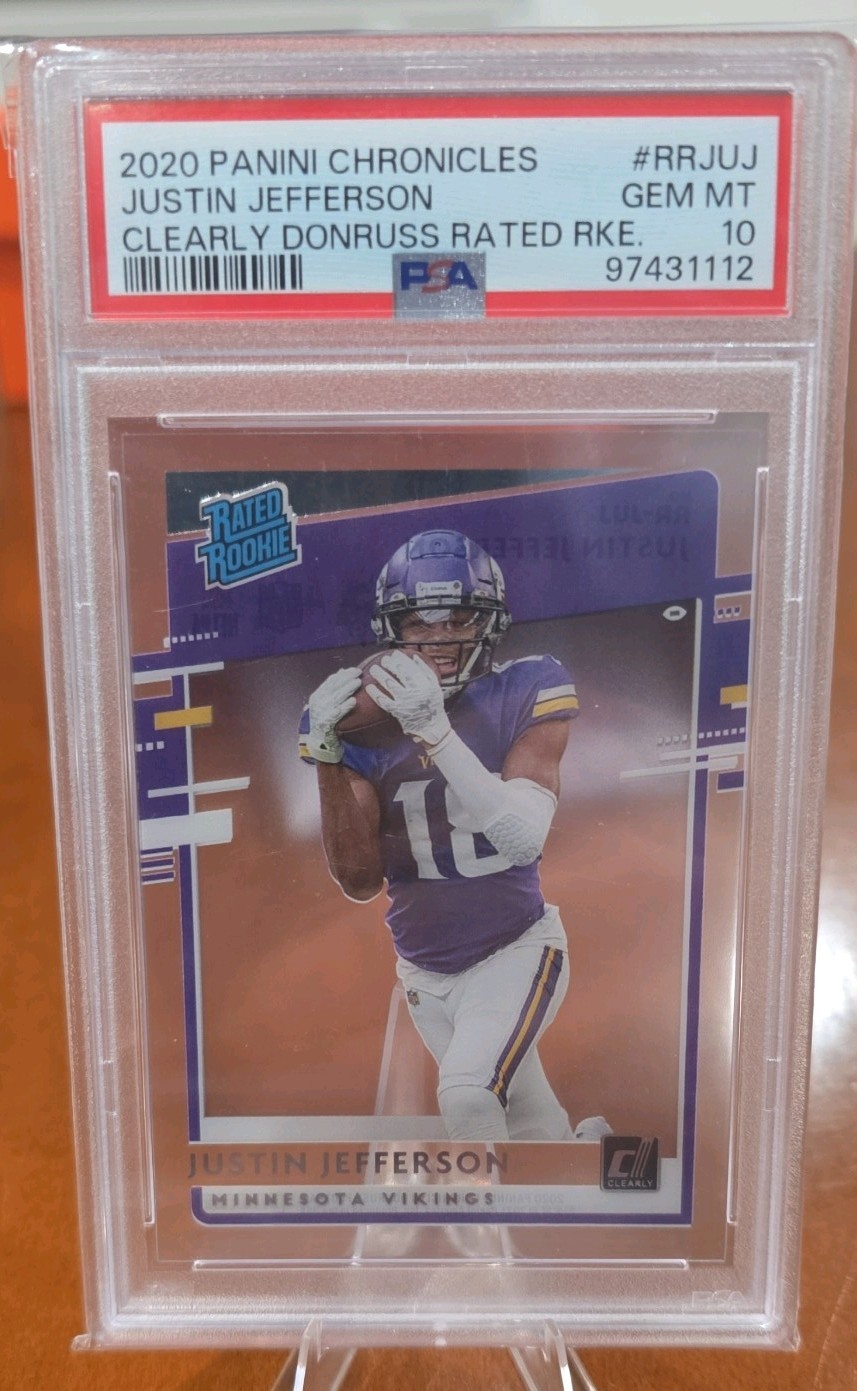 2020 Panini Chronicles Justin Jefferson RR-JUJ PSA 10 Rated Rookie