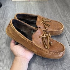 UGG MENS CHESTER BEAUTIFUL TAN LEATHER MOCCASIN STYLE SHOES 10 1004247