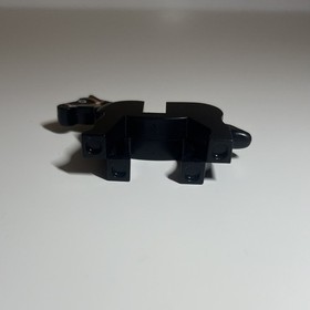 Vintage Black LEGO Horse W/ Blue And Black Dragon Barding Castle 6086 6085 2490