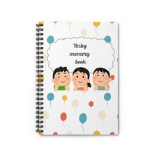 Cute Baby Memory Notebook - Perfect Gift for Baby Showers, Journaling, ... 