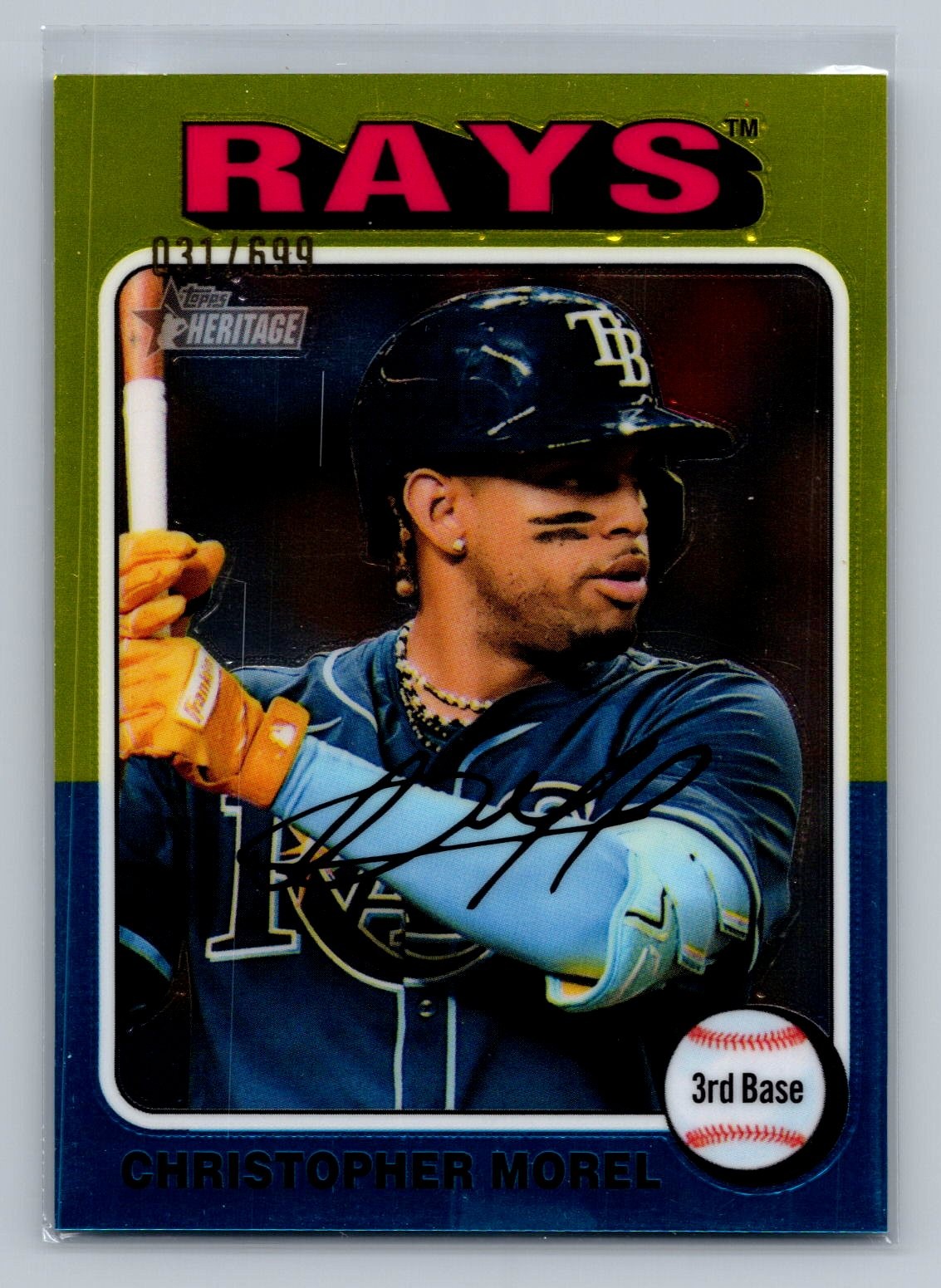 Christopher Morel 2024 Topps Heritage - Chrome #575 #/699