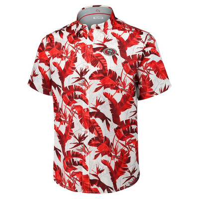 NWT Tommy Bahama Sunnyvale Blooms Camp Button-Up Shirt - Scarlet