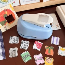 1PC Embossing Machine Toothed Puncher Embosser Hole Puncher Stamp Border Punch