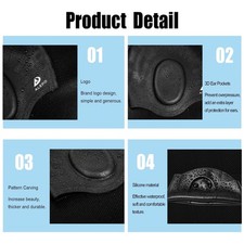 Flexible Silicone Swim Caps - 2 Pack with 3D Ear Protection
