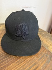 Tampa Bay Buccaneers New Era 59Fifty Fitted Hat All Black 7 1/2 NFL Clean