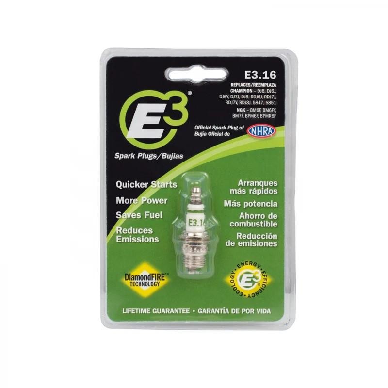 E3 E3.16 Spark Plug DiamondFire 14mm .307 Taper Seat Non-Resistor Small Engine
