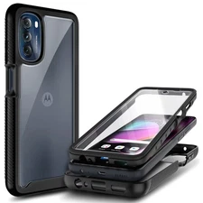 For Motorola Moto g 5G 2022, Full Body Phone Case + Built-In Screen Protector