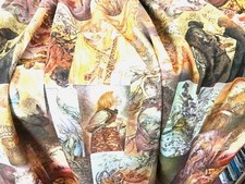  Dress Fabric,  Pre Raphaelite design ,Soft Crimplene, 1.46 x 0.93  