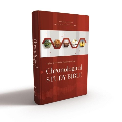 Thomas Nelson NKJV, Chronological Study Bible, Hardcover, Com (Copertina rigida)