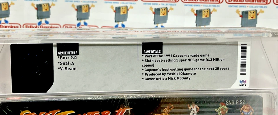 Street Fighter II 2 Super Nintendo SNES New Sealed Wata VGA CGC PSA Graded JAPAN - Image 3 of 4