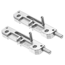 2 Pcs Right Spring-Loaded Gate Latch, Silver Barrel Bolt Latch, Stainless Steel