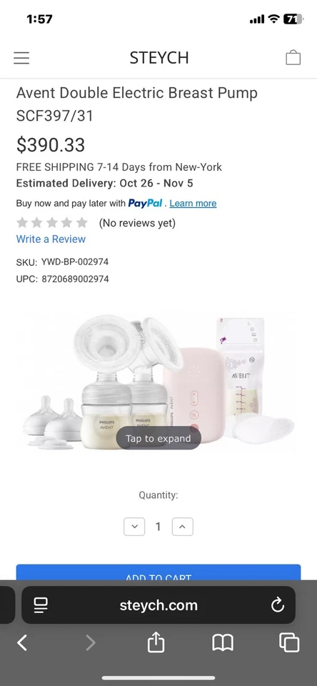 Philips Avent Breast Pump(not portable) and Befano Portable breast pump - Image 2 of 2