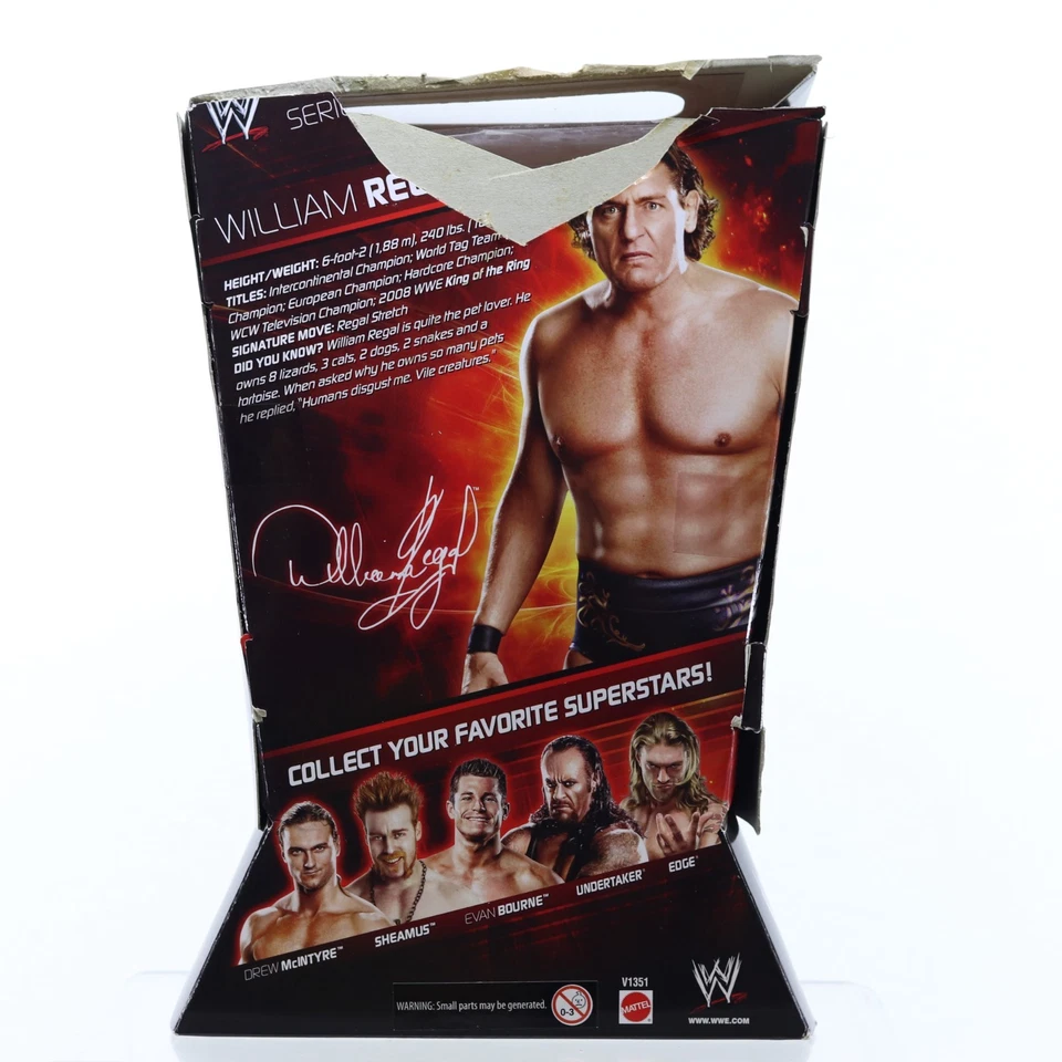 Figura de Acción WWE Elite Serie 8 William Regal Completa CIP Caja Dañada Foto 4 de 4
