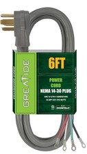 4 Prong Dryer Cord 6 Ft 10/4 SRDT 30 Amp Appliance Extension Power Cord NEMA ...