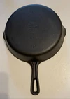 Vintage Griswold 704-A Small Logo Cast Iron Skillet No.8 Grooved Handle