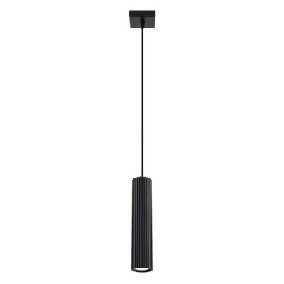 Carbon-Hängelampe 1 GU10 Schwarz Aluminium Sollux SL.1573