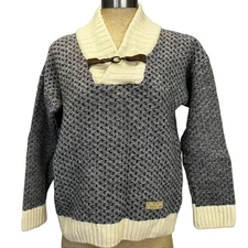 PEREGRINE 100% WOOL COWL NECK SWEATER MADE IN ENGLAND Size L