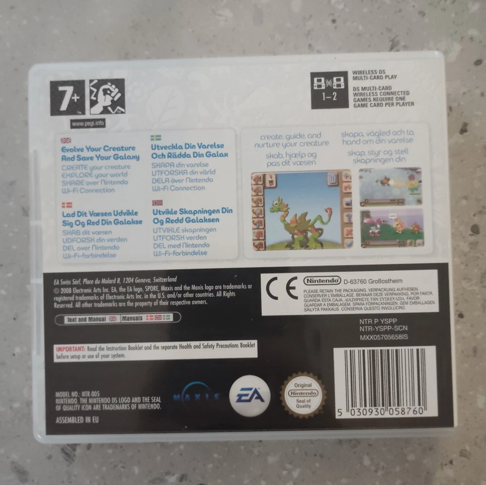 Spore Creatures Nintendo DS. Complete In Box With Manual. PAL. Tested. - Image 2 of 4