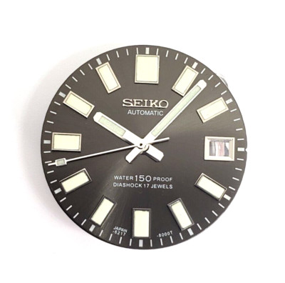 SET OF DIAL AND HANDS FOR SEIKO 6217-8000 62MAS MEN'S DIVER WATCH FOR 7S26 MOD!