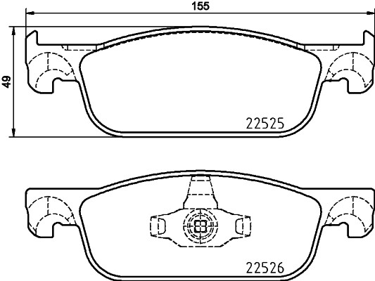 P 68 065 Brembo Set BeläGe Bremse, Scheibenbremse FüR Dacia, Lada , Renault-image