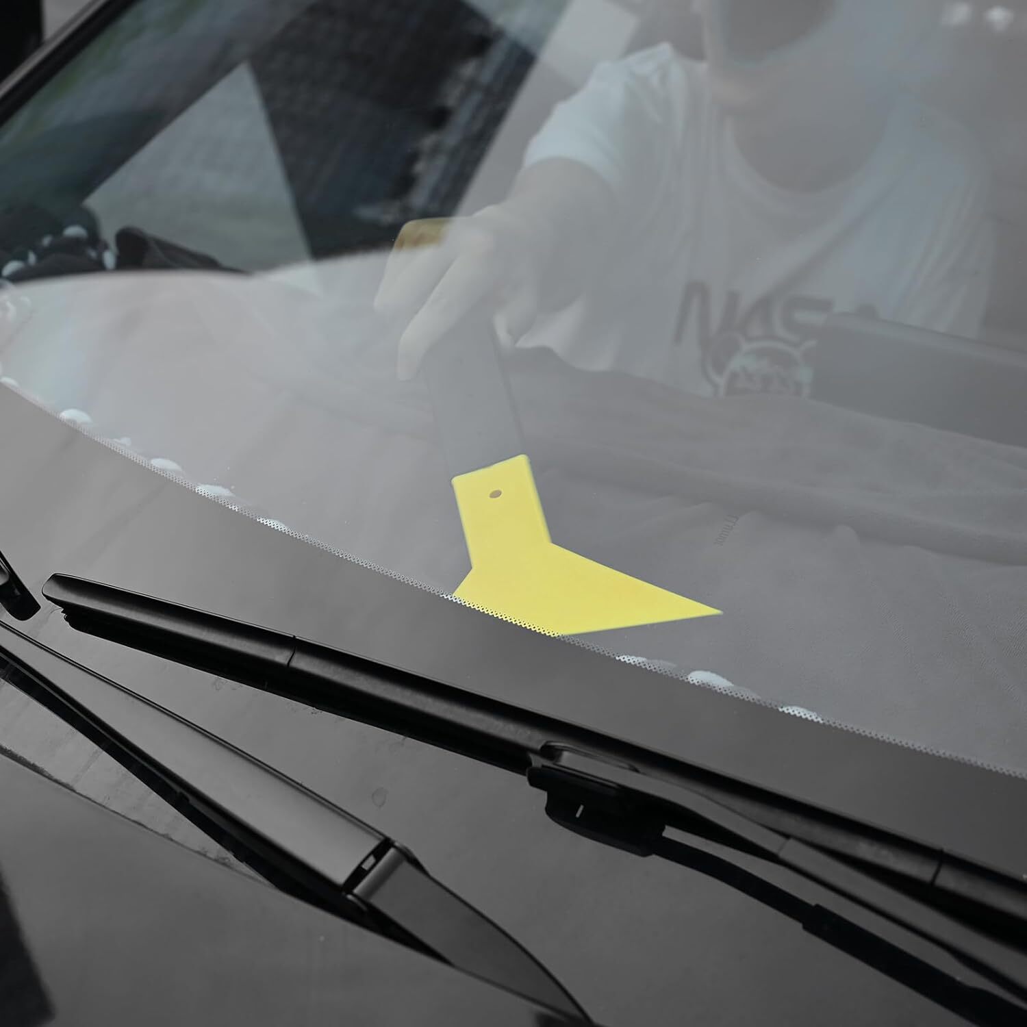 Slim Foot Long handle Squeegee Car Film Wrapping Tool Tint Back Windows