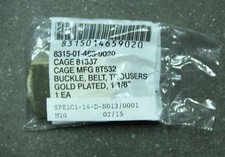 genuine US military issue gold plated belt buckle, trousers 1 1/8"