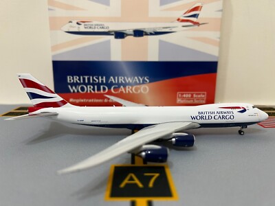 航空機・ヘリコプター herpa  WORLD CARGO B747-8F 1/200 JC Wings EW2748007 Boeing 747-8F British Airways World Cargo