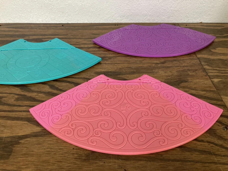 Pisos de substituição rosa azul-petróleo e roxo Barbie Dream House 2013 *Leia* - Imagem 3 de 4