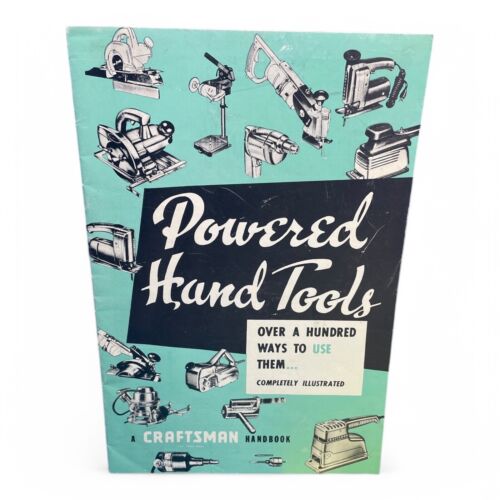 Vintage 1959 Sears Craftsman Handbuch angetriebene Handwerkzeuge vollständig illustriert