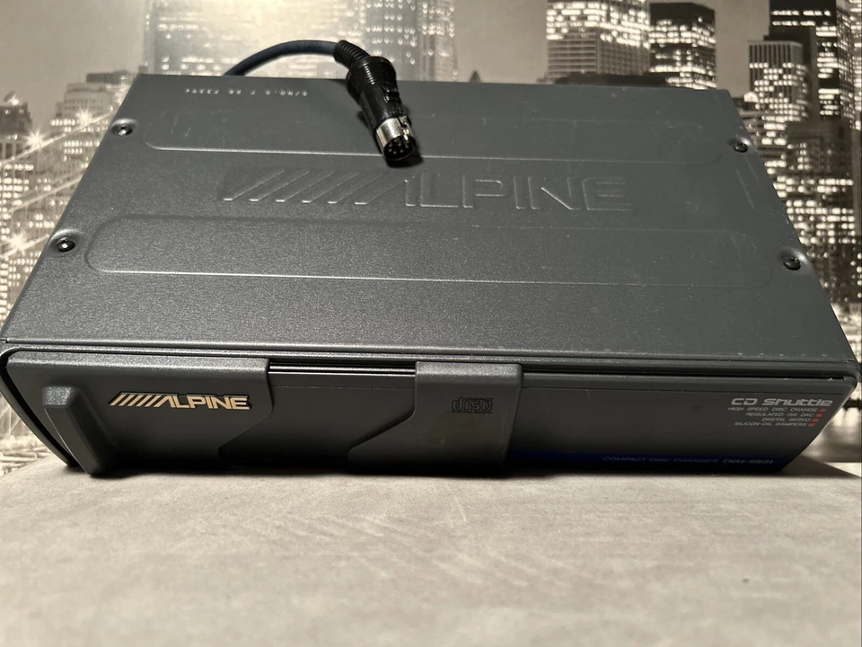 Alpine CD Shuttle 6 Disc Changer CHM-5601 Car Audio Player Vintage 90s Untested - Image 2 of 4