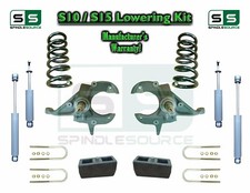 44 Drop Spindles Kit Shocks For 82-05 Chevy S-10 S10 Gmc S15 Sonoma Jimmy 4cyl