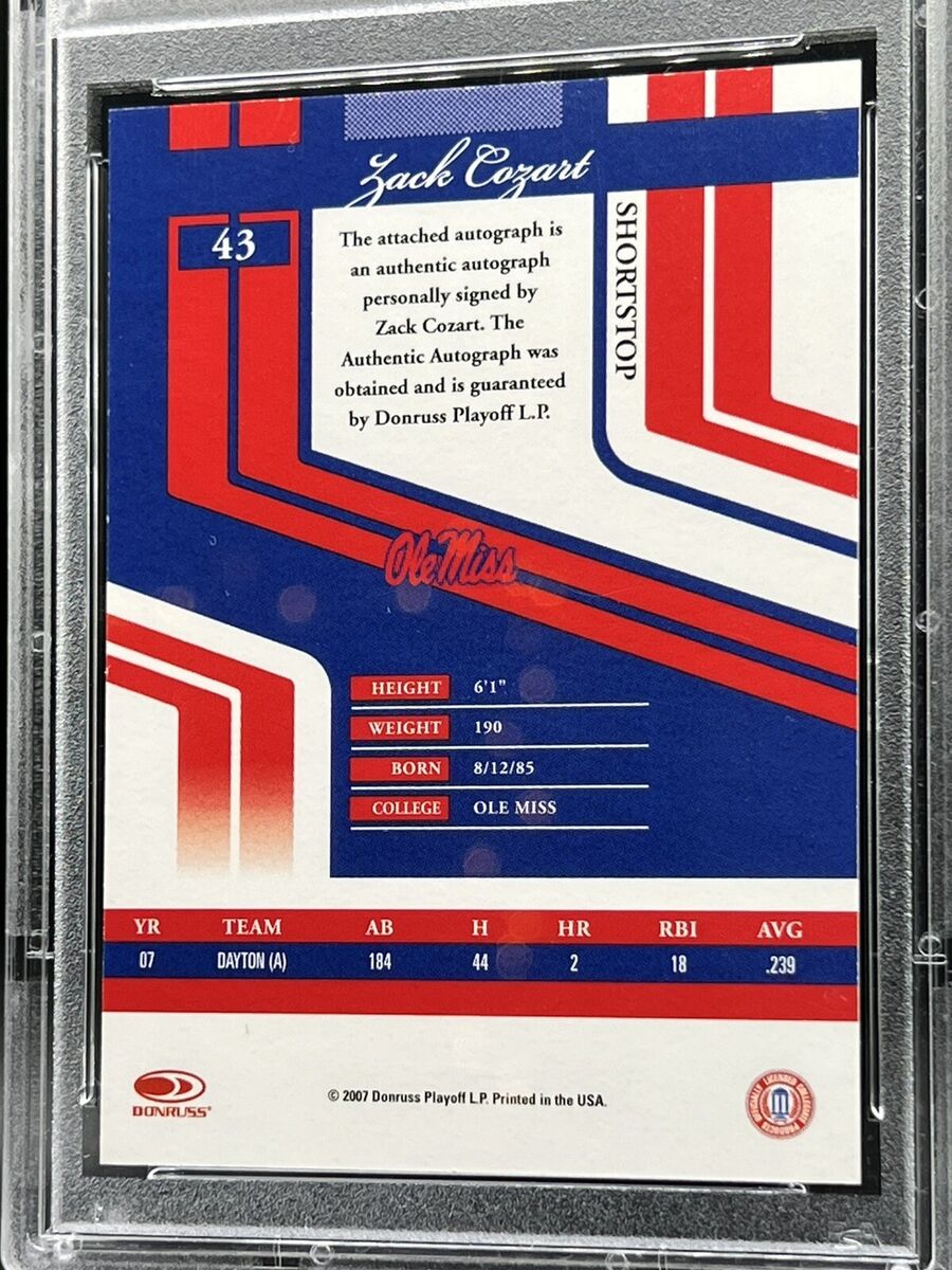2007 Elite EX ED Turn/Century Zack Cozart 404/409 PSA 10 2007 Elite EX ED Turn/Century Zack Cozart 404/409 PSA 10