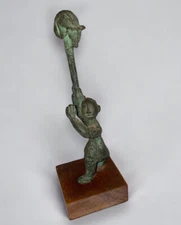 Authentic Chinese Museum Replica Ancient Chinese “Bear Tamer” Statue