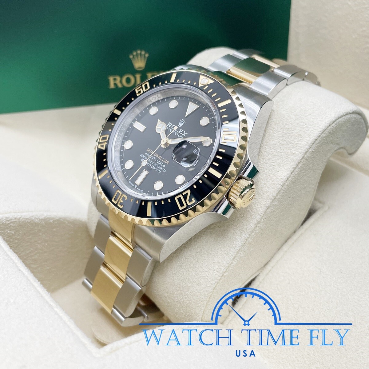 rolex sea dweller two tone price