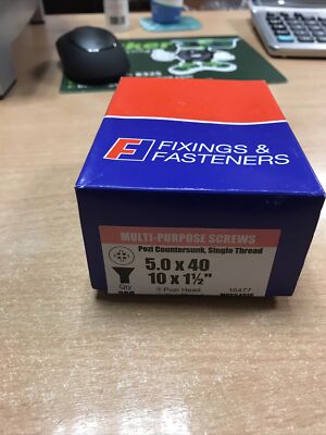 FI BEFESTIGUNGEN MEHRZWECKSCHRAUBEN 5,0 X 40 STCK 200 BAUTECHNIK 