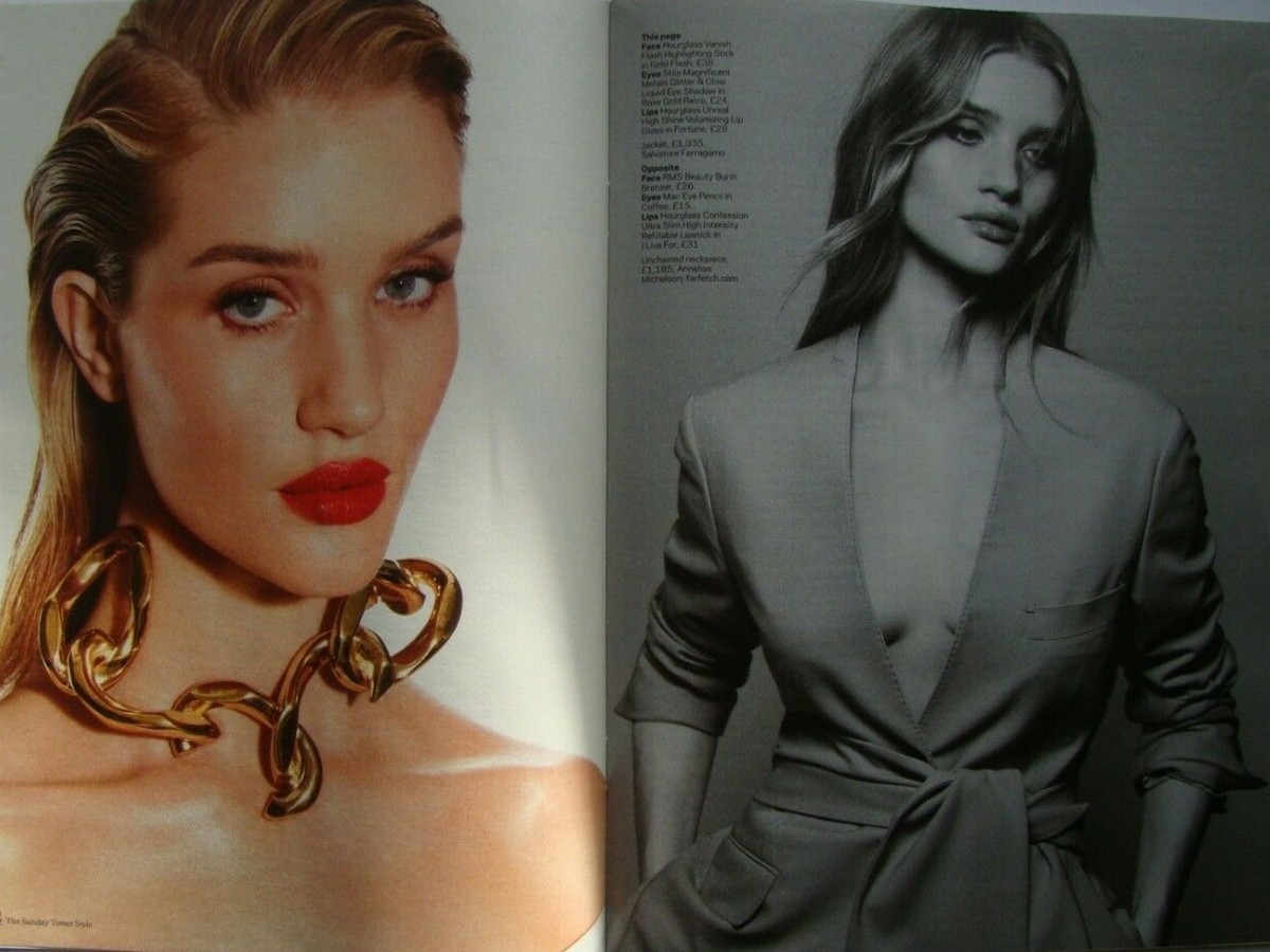 Rosie Huntington-Whiteley GQ UK + Free Sunday Times Style Jan
