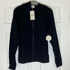 Pact One For All Zip Hoodie Black Medium 100% organic cotton new