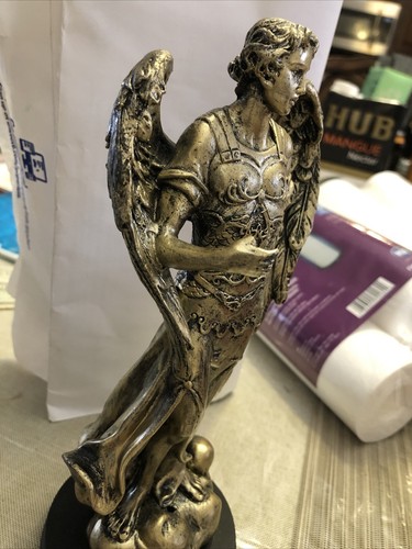 SAINT RAPHAEL PRIESTS BRONZE STATUE NO BOX BUT NO SCRATCH EITHER - Picture 7 of 12